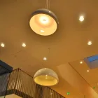 Farvet suspension lampe Slide Cupole polyethylen lavet i Italien Viadurini