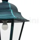 Udendørs hængelampe i aluminium og glas Made in Italy - Bonaria Viadurini