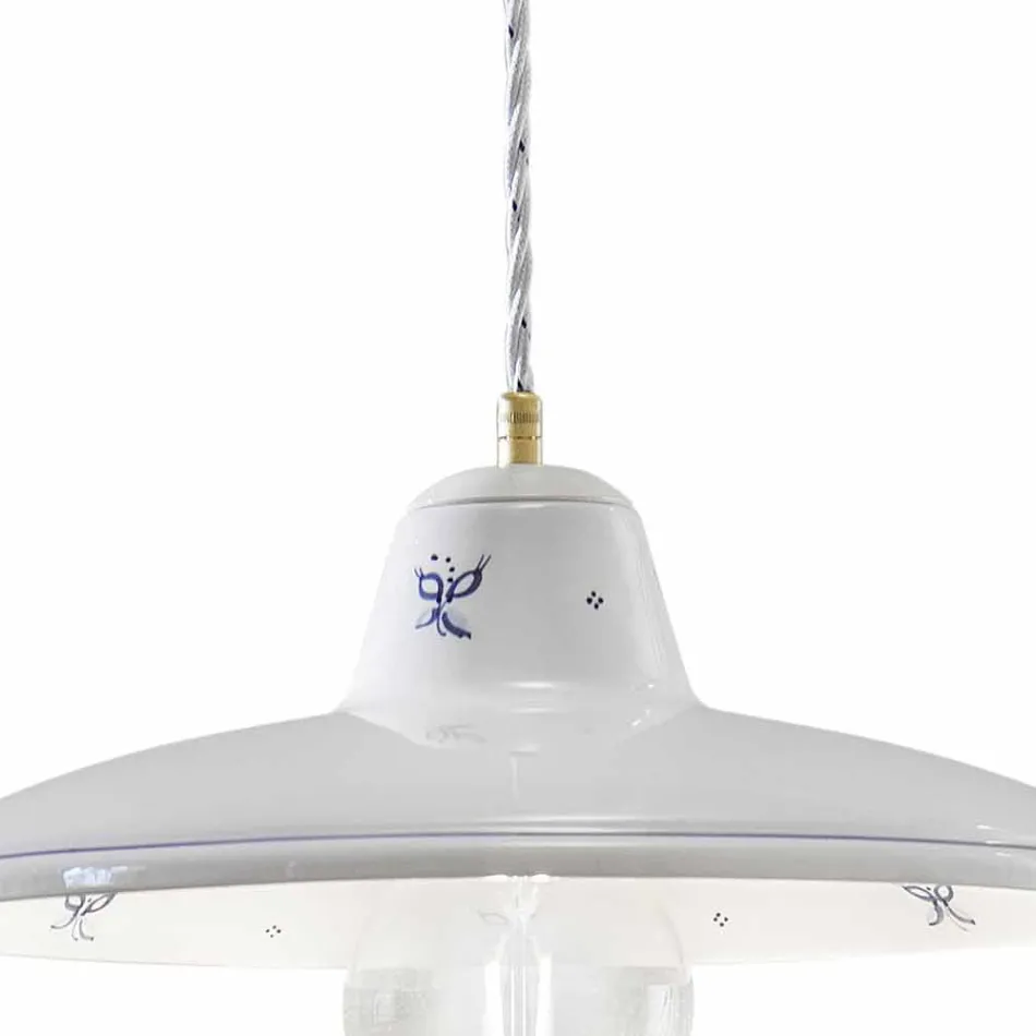 Pendellampe i Artisan Ceramic Vintage hånddekorationer - Como Viadurini