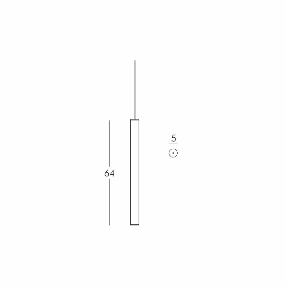 Suspension lampe methacrylat Slide Flux Hængende tynd lavet i Italien Viadurini