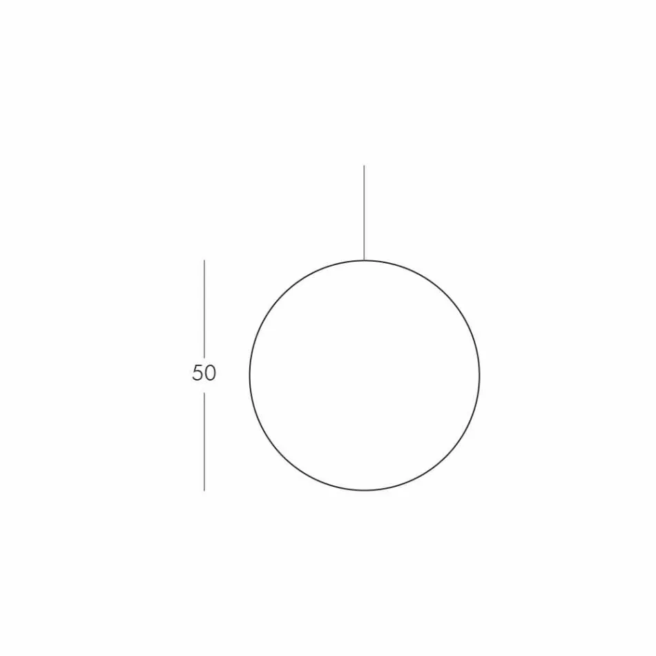 Slide Mineral polyethylen suspension lampe lavet i Italien Viadurini