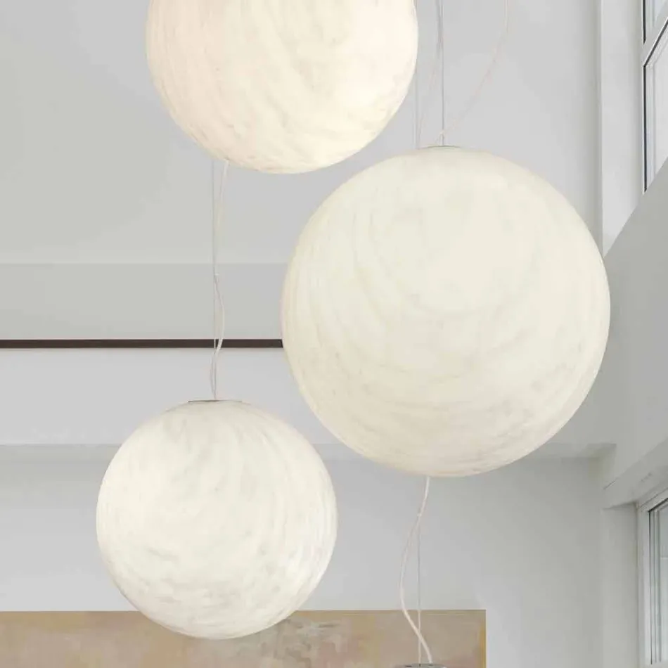 Slide Mineral polyethylen suspension lampe lavet i Italien Viadurini