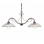 Hængelampe 2 lys i håndlavet keramik med Passanastri - Napoli Viadurini