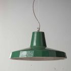 Hængelampe 42 cm i messing og toskanske majolica Rossi - Toscot Viadurini