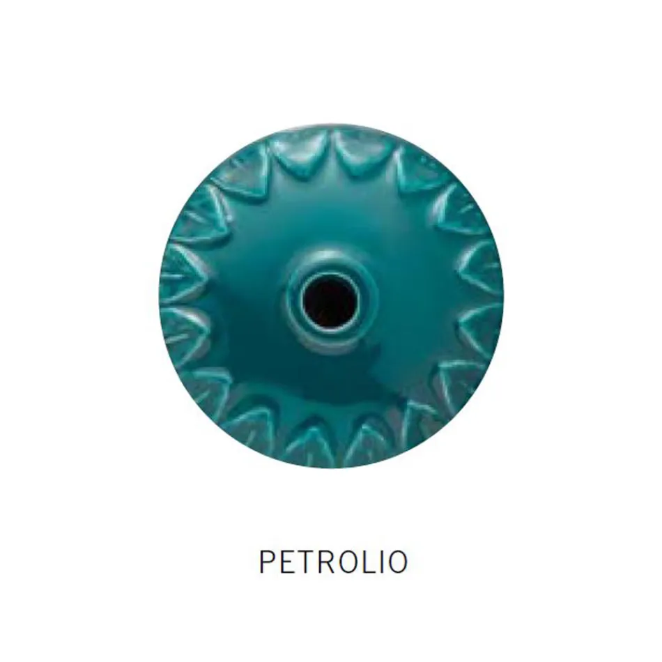 Suspenderet lampe Håndlavet keramik og vintage antik messing - farver Viadurini