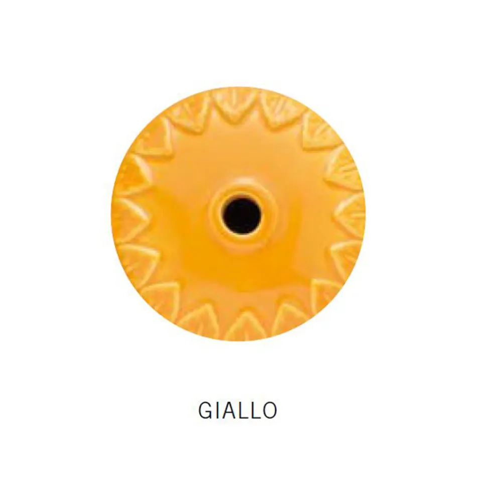 Suspenderet lampe Håndlavet keramik og vintage antik messing - farver Viadurini