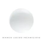 Håndlavet hængende lampe i blæst hvidt Venedig-glas - sne Viadurini