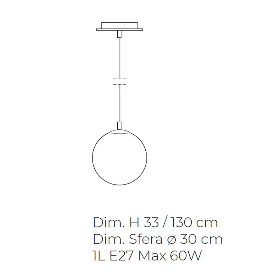 Håndlavet suspenderet lampe i venetiansk blæst glas - Nova Viadurini