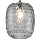 Håndlavet hængende lampe i blæst venetiansk glas - Cloe Balloton Viadurini