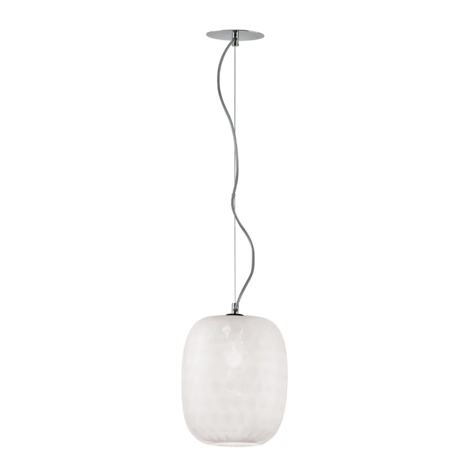 Håndlavet hængende lampe i blæst venetiansk glas - Cloe Balloton Viadurini