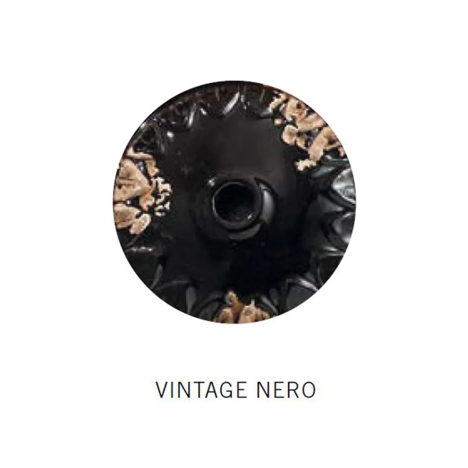 Industrial Artisan Hængelampe i Jern og Keramik - Industriel Viadurini