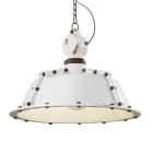 Industrial Artisan Hængelampe i Jern og Keramik - Industriel Viadurini