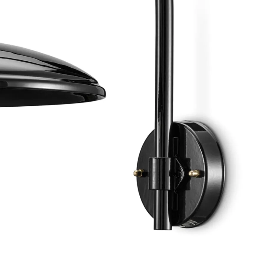 Suspenderet lampe sort keramik og jern industriel vintage design - Bew Viadurini