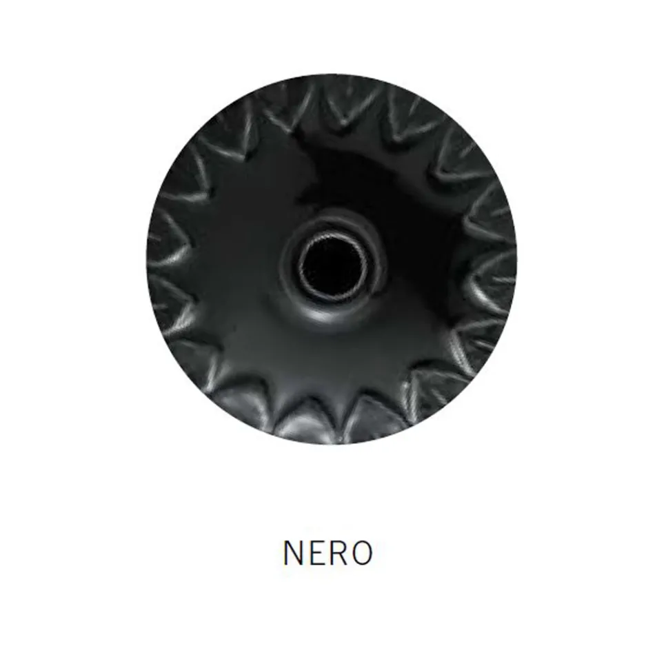 Suspenderet lampe sort keramik og jern industrielt vintage design - Bew Viadurini