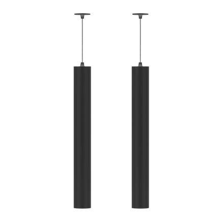 Nedhængt forsænket lampe i hvid eller sort aluminium, 2 stk - Rebolla Viadurini
