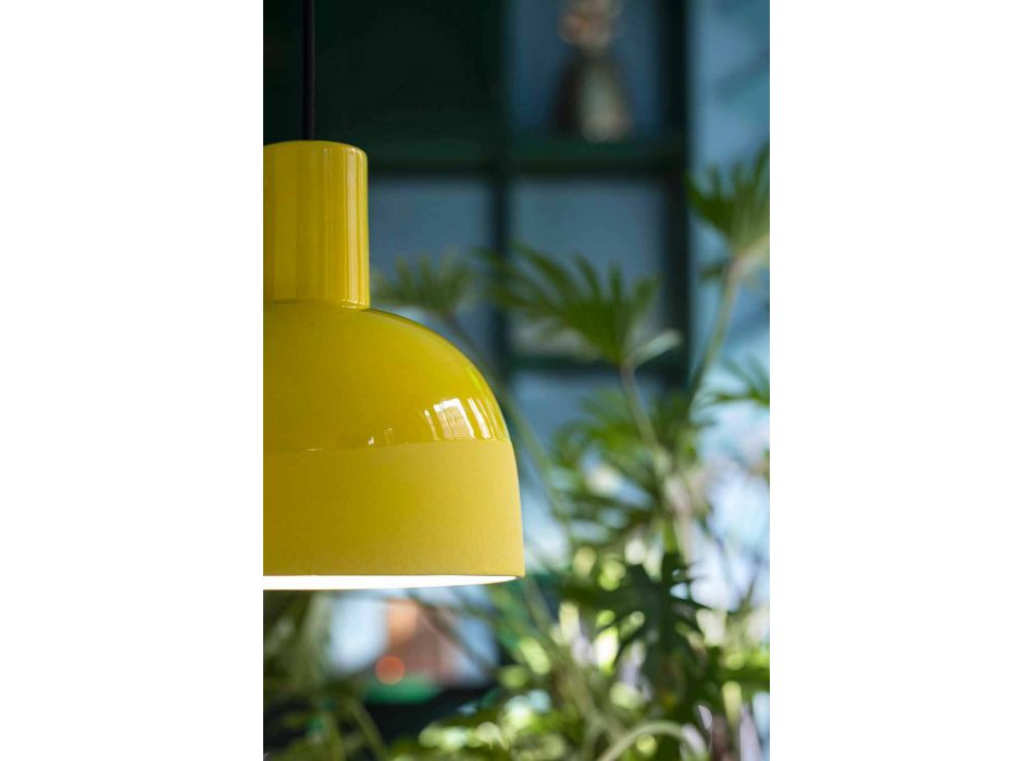 Retro stil ophængslampe i keramik fremstillet i Italien - Ferroluce Caxixi Viadurini