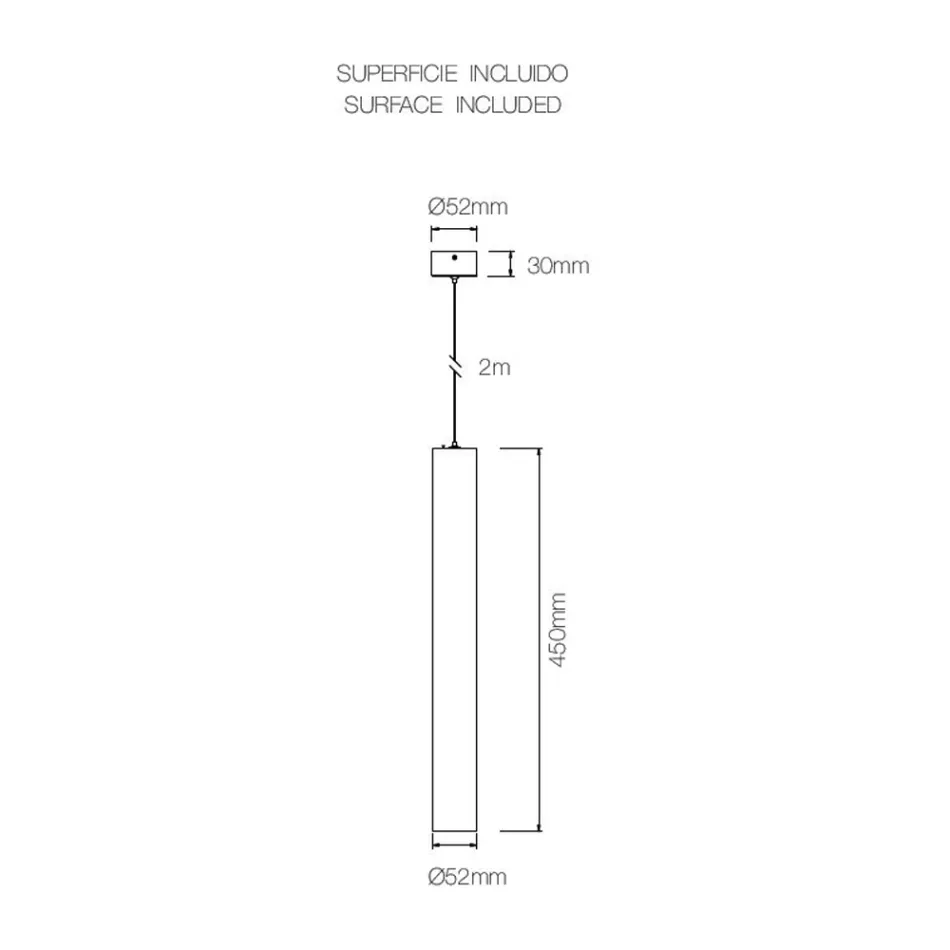 Dekorativ hængende lampe i hvid eller sort aluminium, 2 stk - Rebolla Viadurini