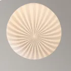 Rund Design Hængelampe i Hvidt Filigran Glas - Campingvogn Viadurini