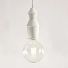 Ophængt lampe af keramisk design - skæbne af Aldo Bernardi Viadurini