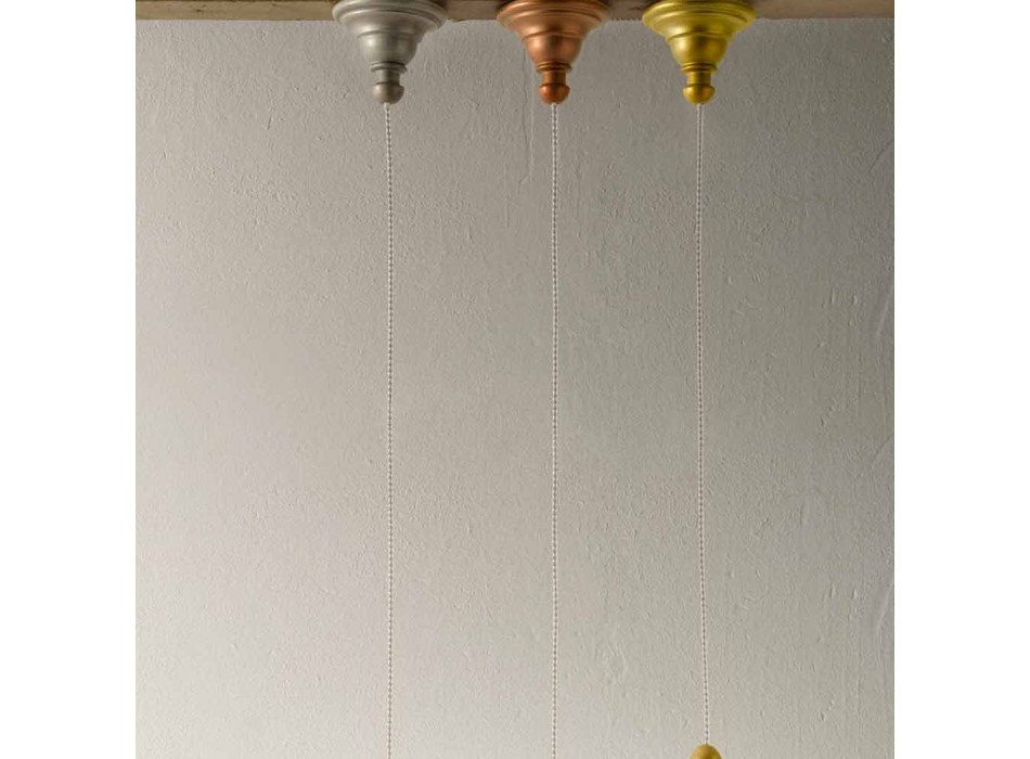 Ophængt lampe af keramisk design - skæbne af Aldo Bernardi Viadurini