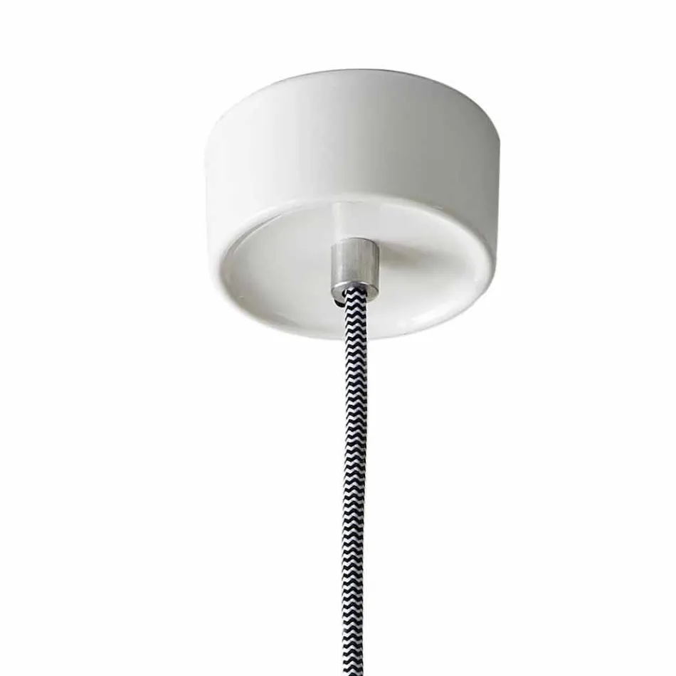 Suspenderet lampe af moderne design i keramik lavet i Italien Asien Viadurini