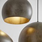 Hængt lampe i ståldiameter 300 eller 400 mm - Materia Aldo Bernardi Viadurini