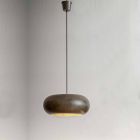 Hængt lampe i ståldiameter 500 mm - Materia Aldo Bernardi Viadurini