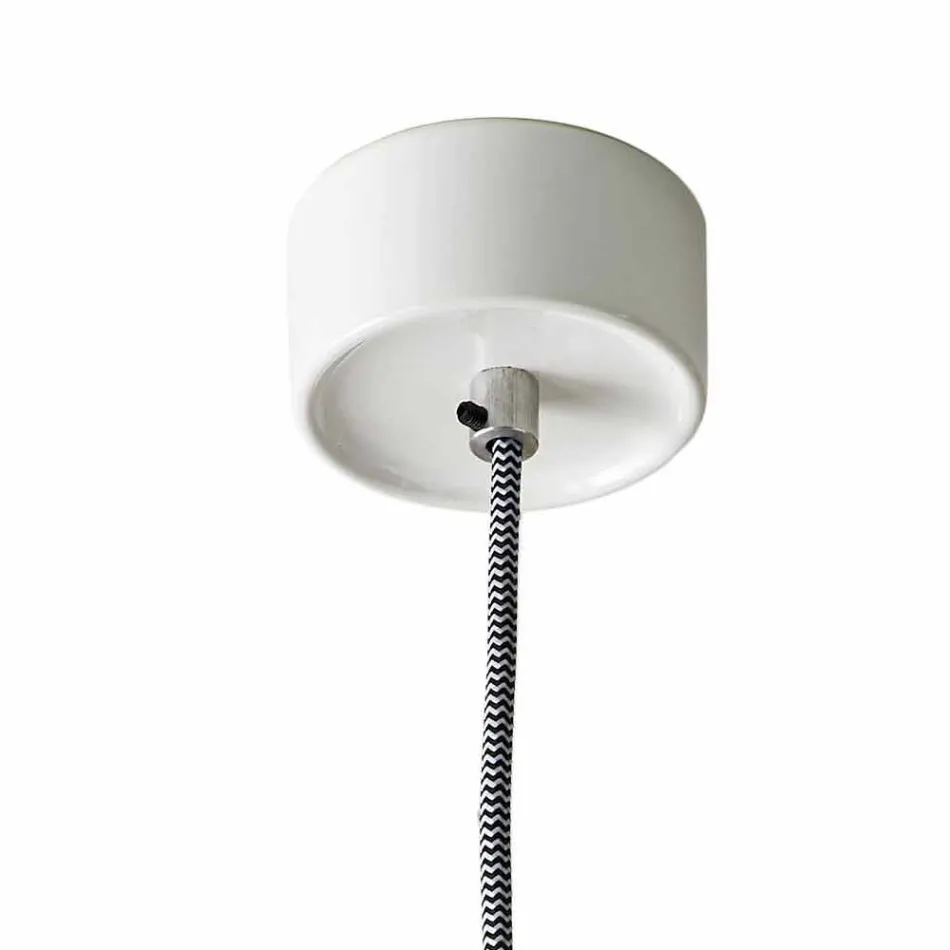 Suspension lampe i keramik og moderne aluminium lavet i Italien Asien Viadurini
