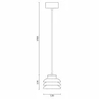 Suspension lampe i keramik og moderne aluminium lavet i Italien Asien Viadurini