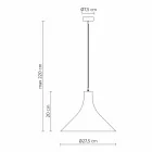 Hængende lampe i antracit stentøj og hvidt interiør moderne design - Edmondo Viadurini