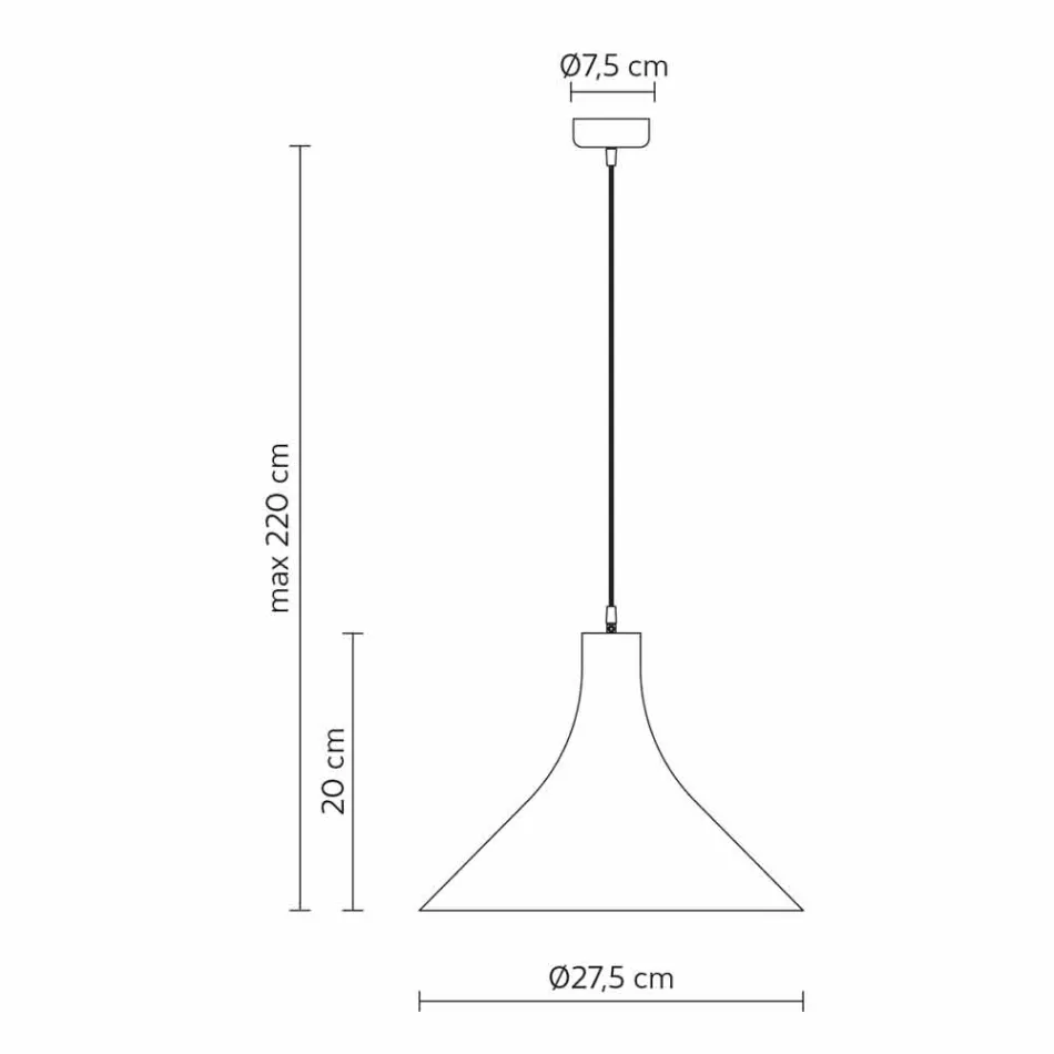 Hængende lampe i antracit stentøj og hvidt interiør moderne design - Edmondo Viadurini