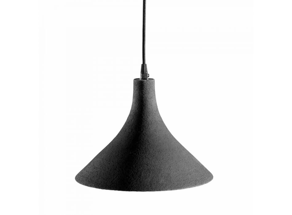 Hængende lampe i antracit stentøj og hvidt interiør moderne design - Edmondo Viadurini