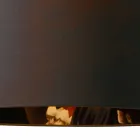 Hængende lampe i antracit hør med internt design Print 2 størrelser - Bramosia Viadurini