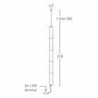 Hængende lampe i hvid polyethylen og metal fremstillet i Italien - Asturien Viadurini