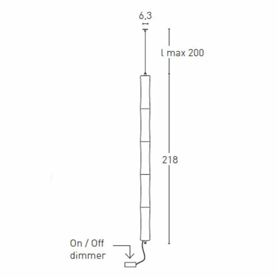 Hængende lampe i hvid polyethylen og metal fremstillet i Italien - Asturien Viadurini