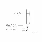 Hængende lampe i hvid polyethylen og metal fremstillet i Italien - Asturien Viadurini