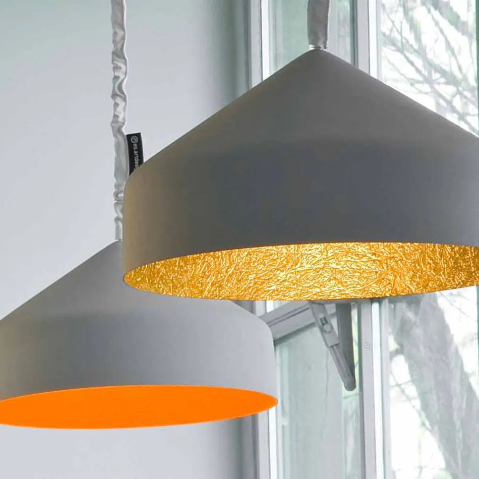 Moderne ophængt lampe In-es.artdesign Cyrcus Malede cement Viadurini