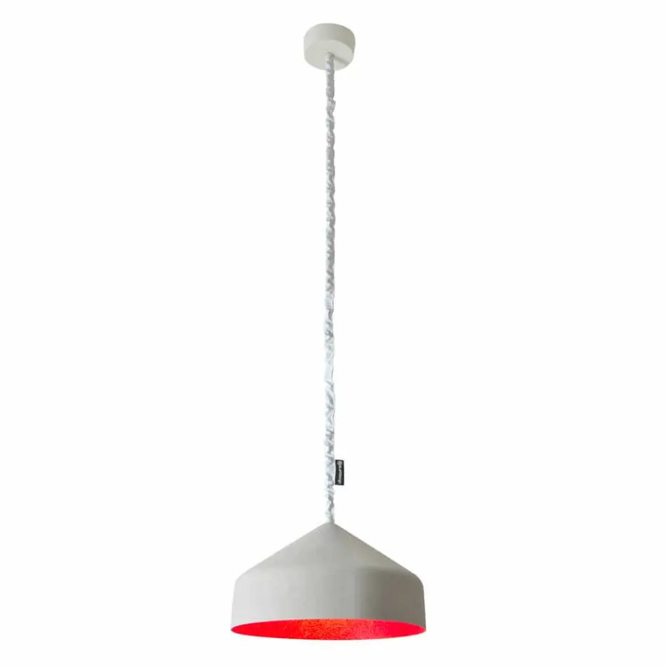 Moderne ophængt lampe In-es.artdesign Cyrcus Malede cement Viadurini