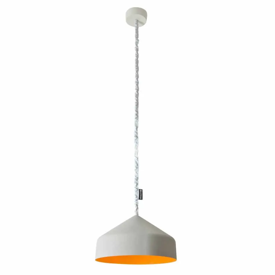 Moderne ophængt lampe In-es.artdesign Cyrcus Malede cement Viadurini