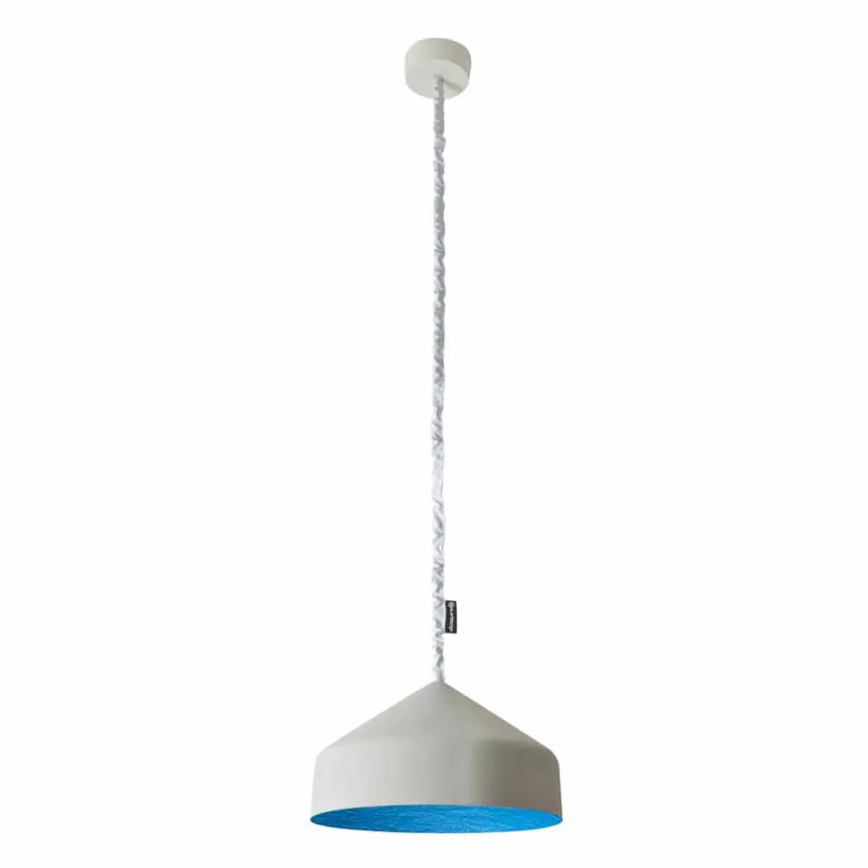 Moderne ophængt lampe In-es.artdesign Cyrcus Malede cement Viadurini
