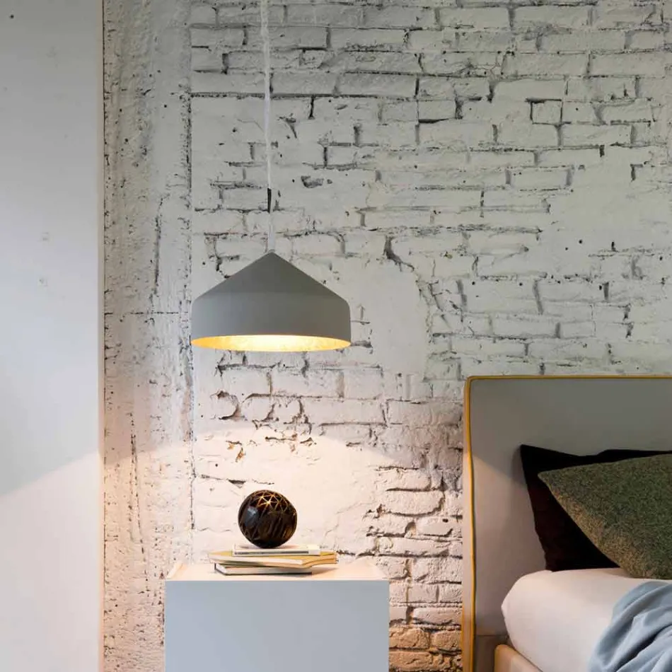 Moderne ophængt lampe In-es.artdesign Cyrcus Malede cement Viadurini