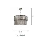 Moderne hængende lampe i luksus håndlavet glas lavet i Italien - Valadier Viadurini