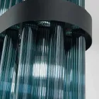 Moderne suspenderet lampe i luksus blæst glas lavet i Italien - Maesta Viadurini