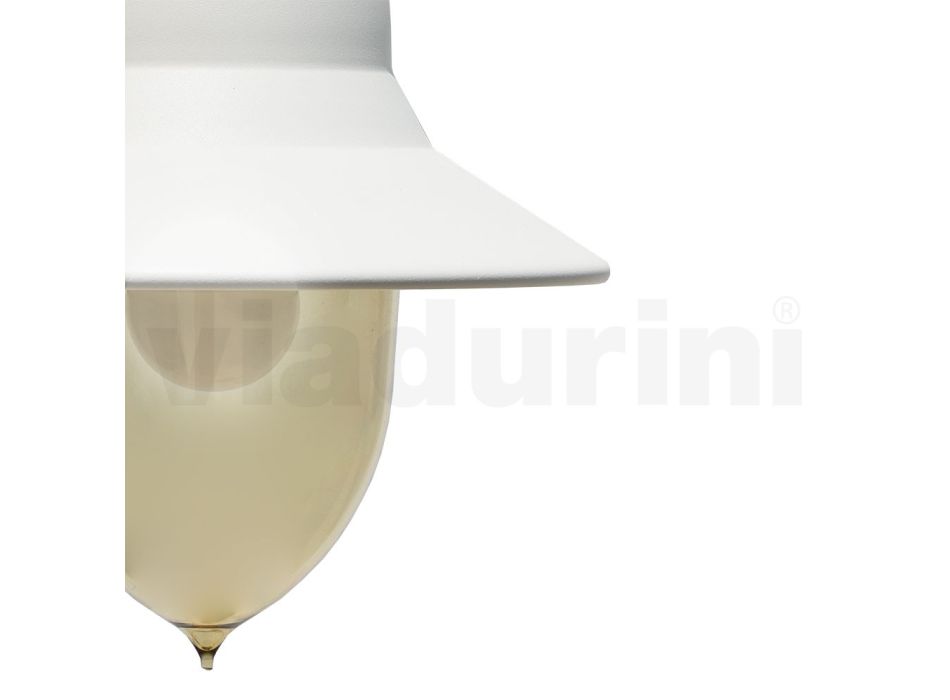 Vintage hængende udendørslampe i aluminium Fremstillet i Italien - Cassandra Viadurini