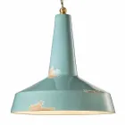 retro stil håndlavede loftlampe Ferroluce Viadurini