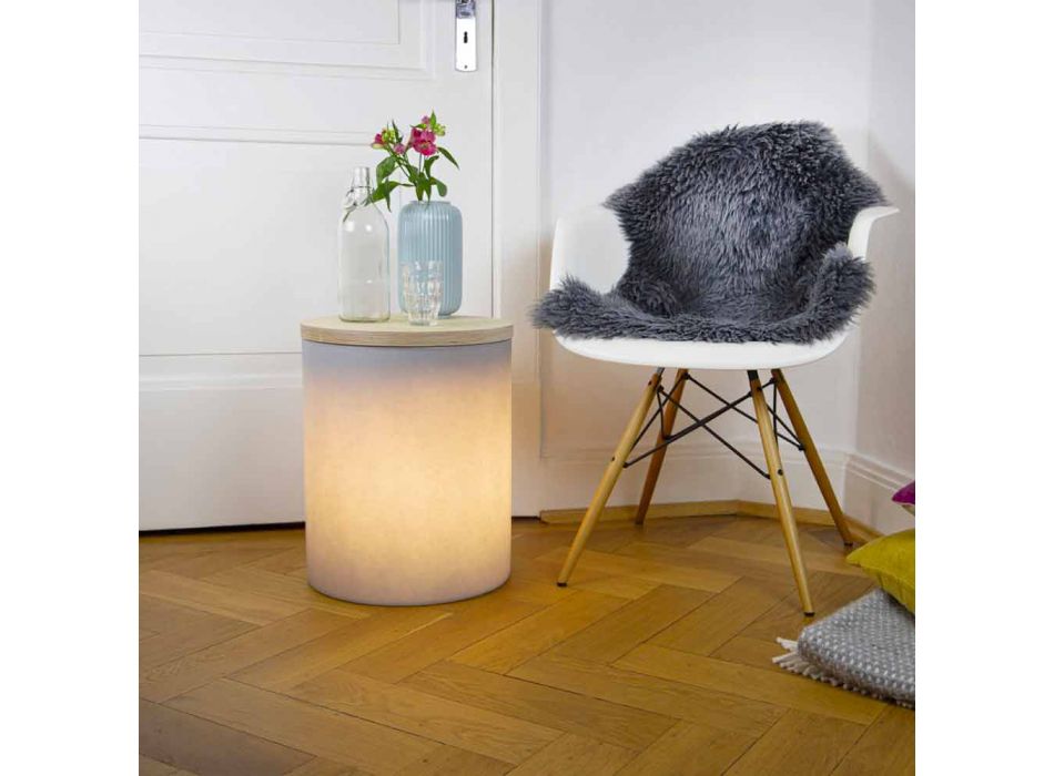 Bordlampe til udendørs eller indendørs design med LED, Solar eller E27 - Tamburostar Viadurini