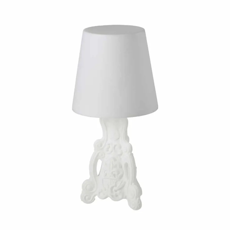 Farvet bordlampe Slide Lady of Love moderne design lavet i Italien Viadurini