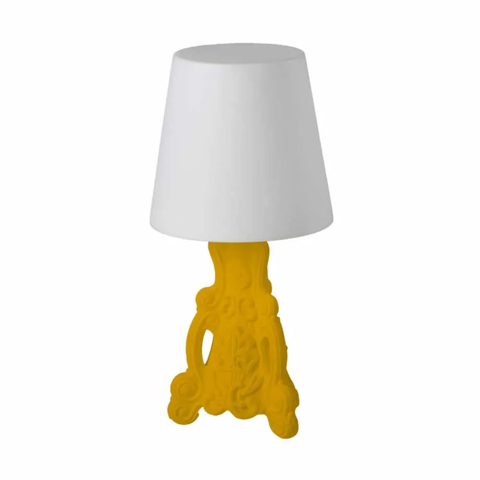 Farvet bordlampe Slide Lady of Love moderne design lavet i Italien Viadurini