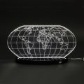 Planisphere Led bordlampe i lasergraveret akrylkrystal - Rihanna