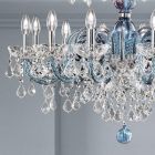 18 lys lysekrone i venetiansk glas og metal klassisk - florentinsk stil Viadurini